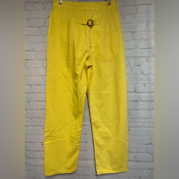 NEW SR vs Sandrine Rose Buttonfly Yellow High Rise Jeans Size 29 - Picture 2 of 7